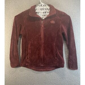 The North Face Plush Fleece Jacket Women's Size Medium Brown  Full Zip
